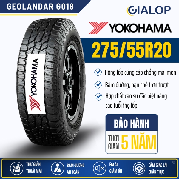 Lốp YOKOHAMA GEOLANDAR 275/55R20 G018 (130S)