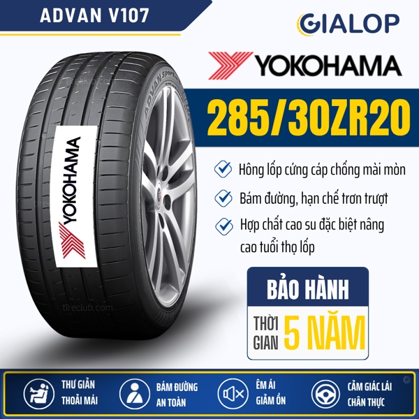 Lốp YOKOHAMA ADVAN 285/30ZR20 V107 (人66)