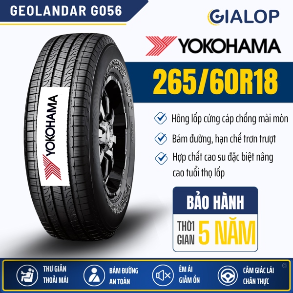 Lốp YOKOHAMA GEOLANDAR 265/60R18 G056 (110H)