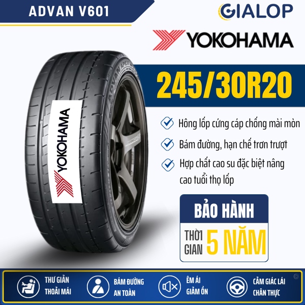 Lốp YOKOHAMA ADVAN 245/30R20 V601 (90Y)