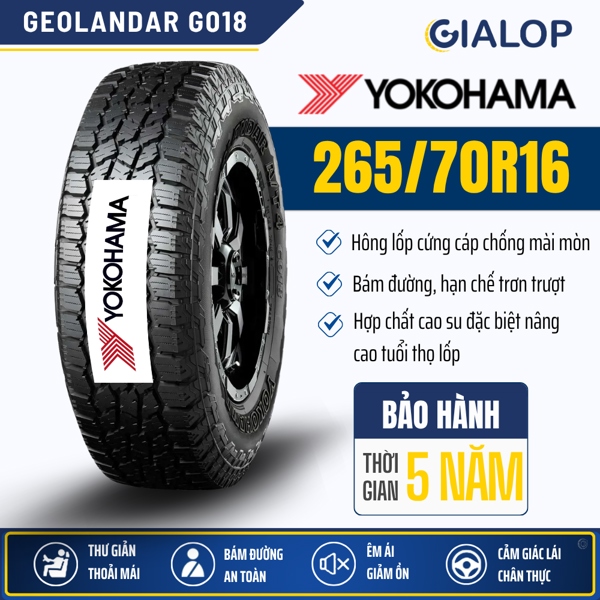 Lốp YOKOHAMA GEOLANDAR 265/70R16 G018 (112T)