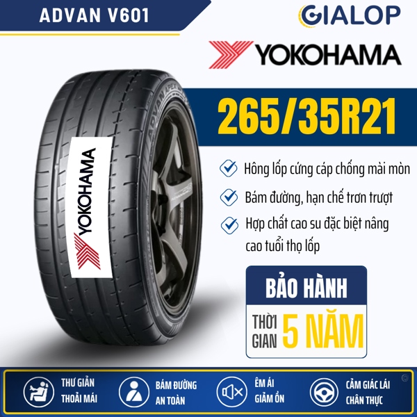 Lốp YOKOHAMA ADVAN 265/35R21 V601 (101Y)