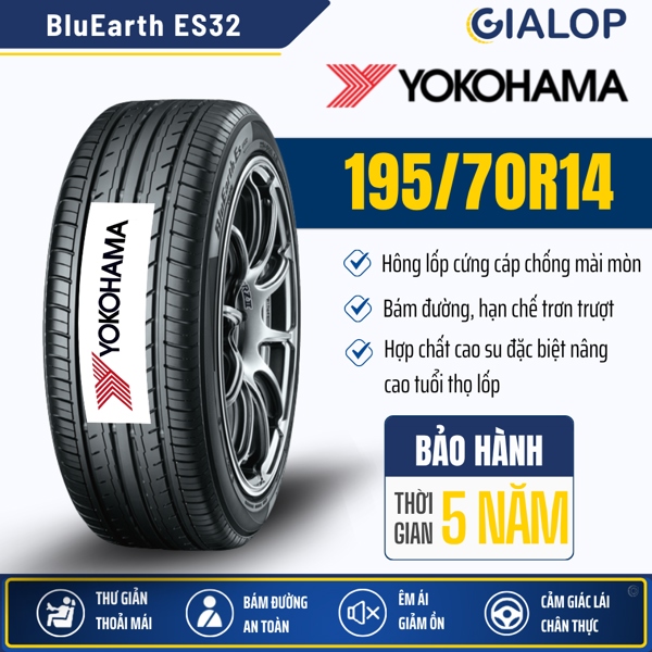 Lốp YOKOHAMA BluEarth 195/70R14 ES32 (91H)