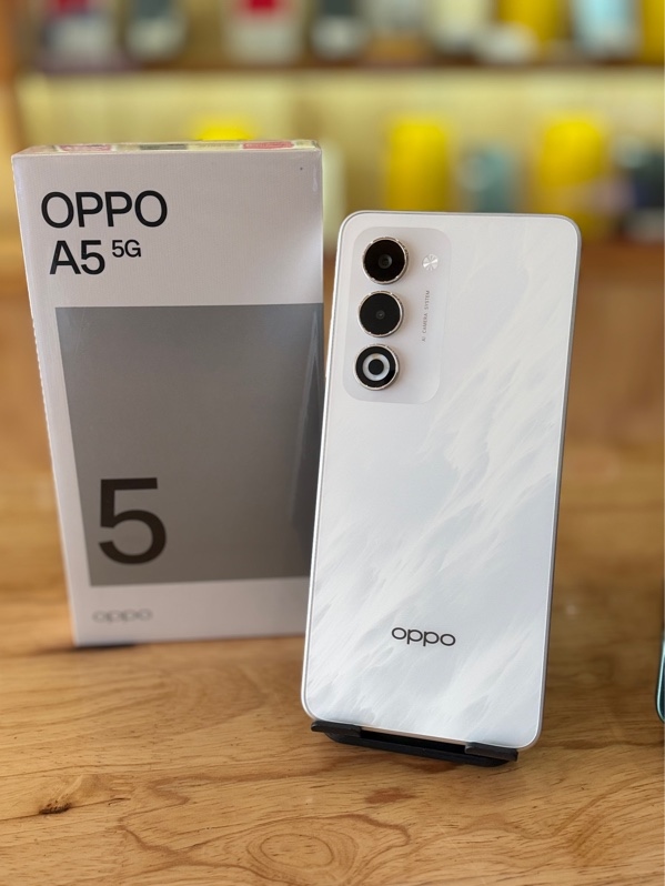 DT OPPO A5 5G QT ram 4 bộ nhớ 128 màu trắng + bộ sạc + dự phòng