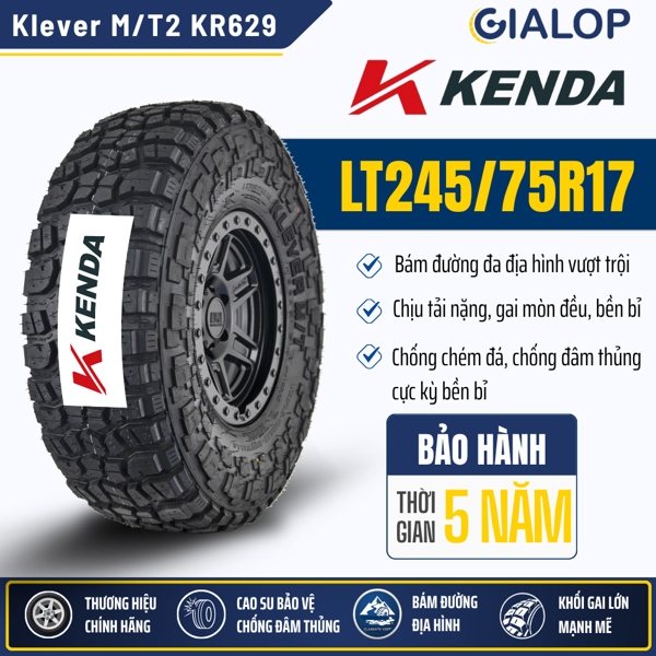 Lốp Kenda LT245/75R17 121/118R KR629