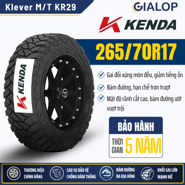 Lốp Kenda LT265/70R17 112/109Q KR29