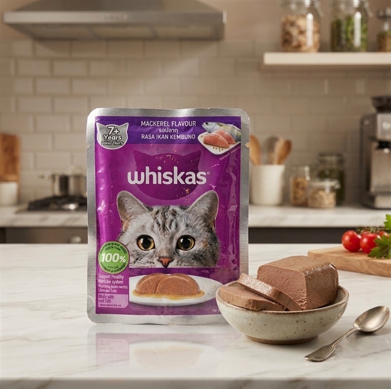 Pate Whiskas Adult mèo lớn vị Cá thu 80g