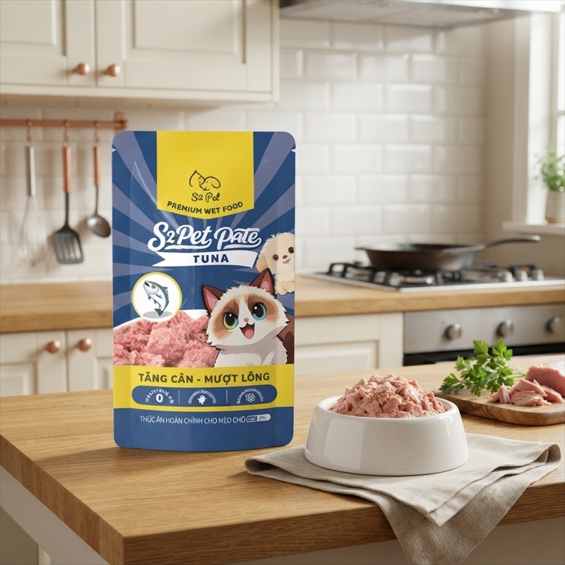 (Chó & Mèo) Pate S2Pet vị Cá ngừ 85g