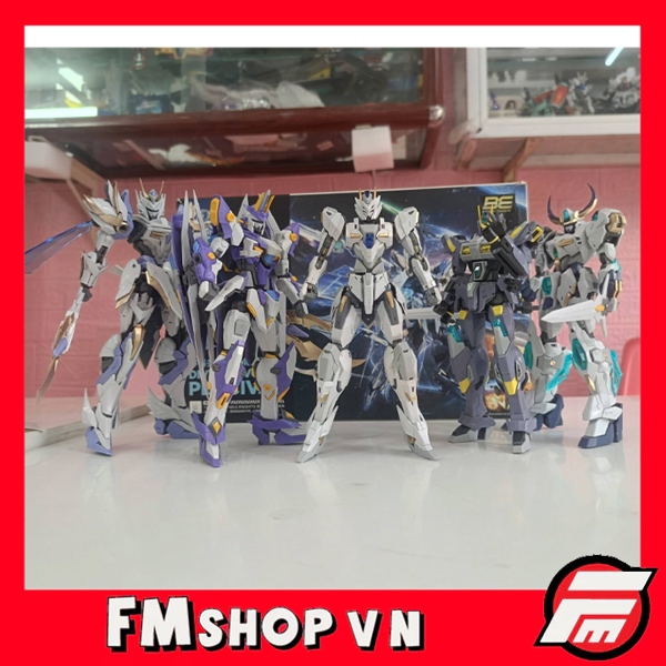 (NOBOX THIẾU PART, THIẾU MẢNH SỪNG,CÓ KEO KHÔNG ẢNH HƯỞNG KHỚP) SNAA 1/144 THE ROUND TABLE KNIGHTS SET 5 CON