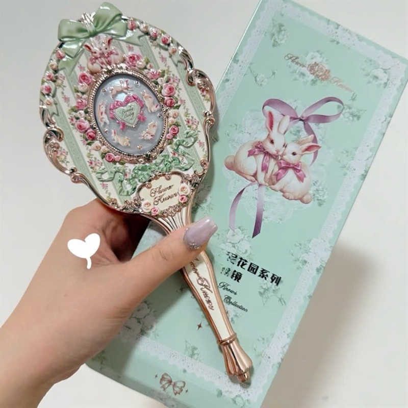 Flower Knows - Gương thỏ bunny xanh mint - Ảnh 1