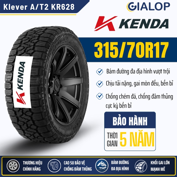 Lốp Kenda LT315/70R17 121/118S KR628