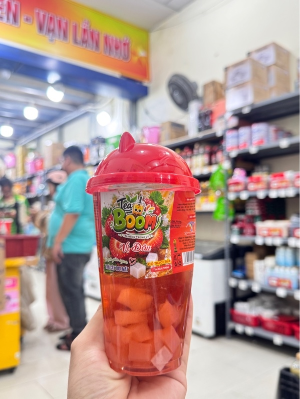 Ly nước trái cây thạch giòn Tân Lạc Nghiệp 500ml ( đủ vị )