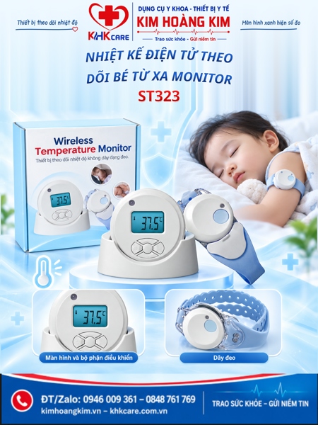 Nhiệt kế điện tử theo dõi bé từ xa Monitor - ST323