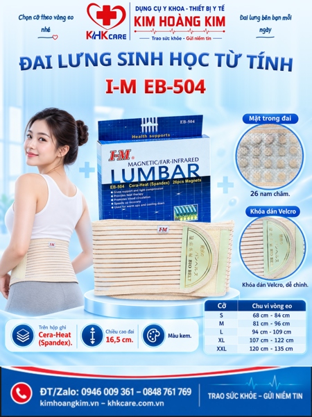 Đai lưng từ tính EB-504 - XL