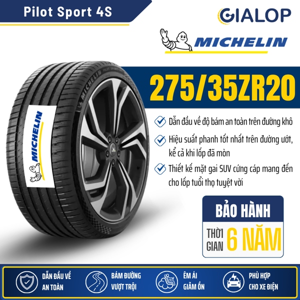 Lốp MICHELIN 275/35ZR20 Pilot Sport 4S
