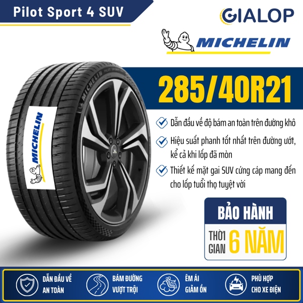Lốp MICHELIN 285/40R21 Pilot Sport 4 SUV FRV