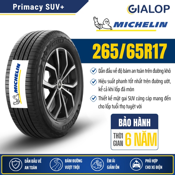 Lốp MICHELIN 265/65R17 Primacy SUV+