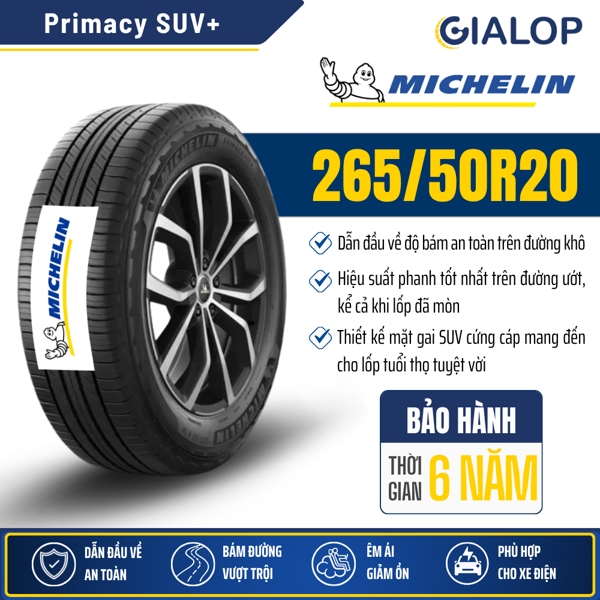 Lốp MICHELIN 265/50R20 Primacy SUV+