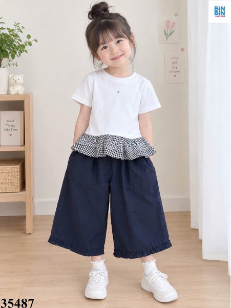 35487-Set quần tim caro