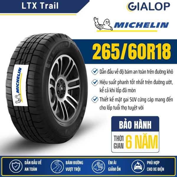Lốp MICHELIN 265/60R18 LTX Trail