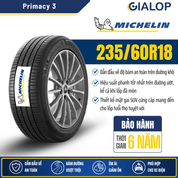 Lốp MICHELIN 235/60R18 Primacy 3 ST SUV