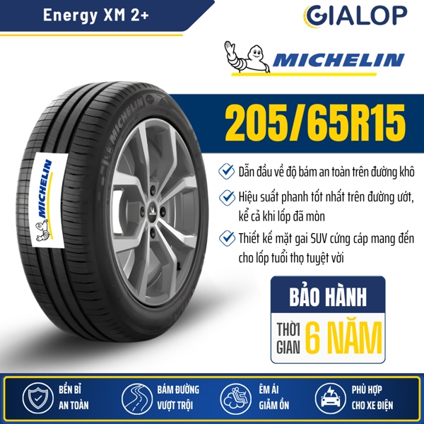 Lốp MICHELIN 205/65R15 Energy XM 2+