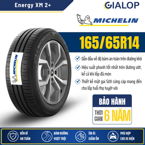 Lốp MICHELIN 165/65R14 Energy XM 2+