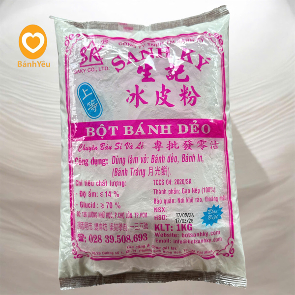 "Bột Bánh Dẻo" Đặc Biệt Sanh Ký 1kg