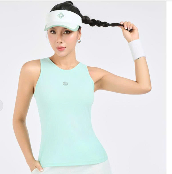 Giền Pickleball - Áo T-top fit nữ solid bản vai nhỏ