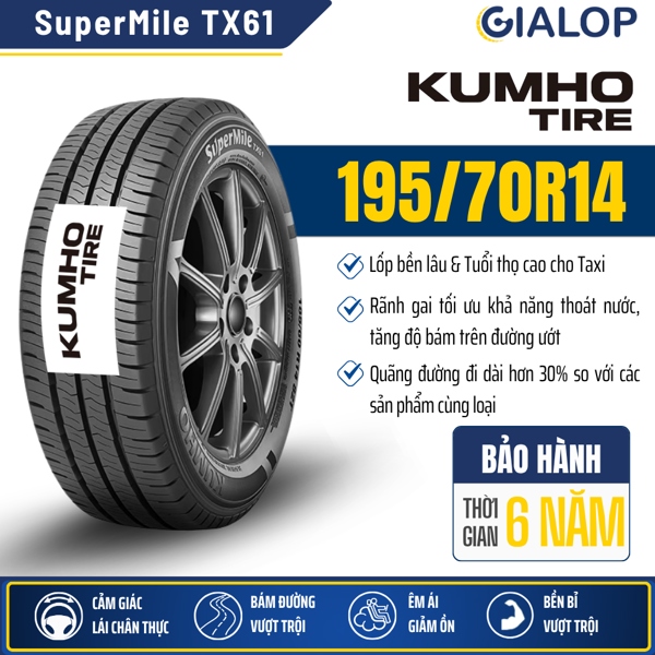 Lốp KUMHO 195/70R14 TX61 91T