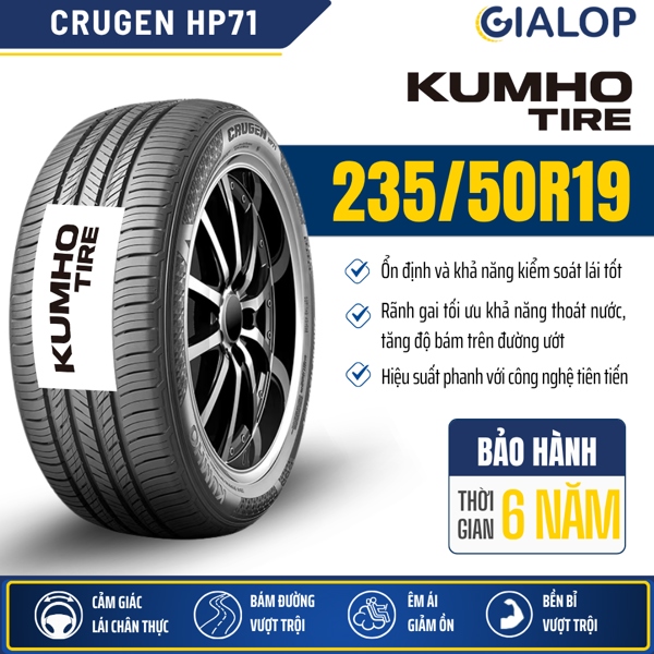 Lốp KUMHO 235/50R19 HP71 XL 103V