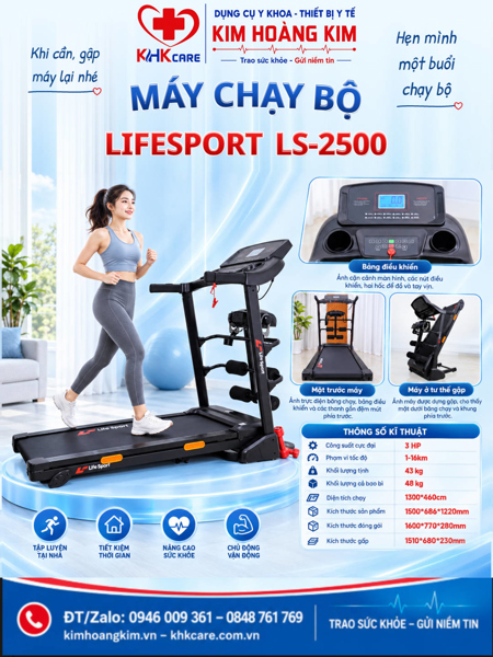 Máy Chạy Bộ Lifesport LS-2500