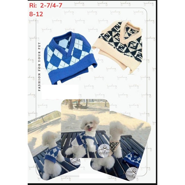 Áo len xọc caro