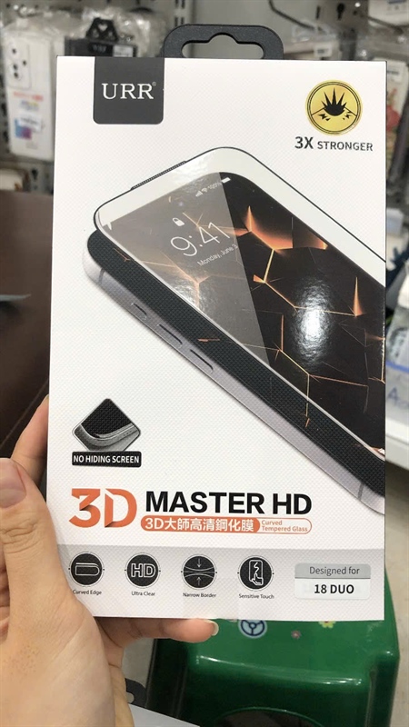 Dán CL URR 3D Master iPHONE 17/ 18 Pro Max 6.9 full màn