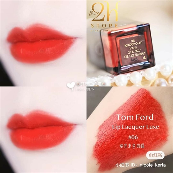 Son kem Tomford 06 Knockout Đỏ cam