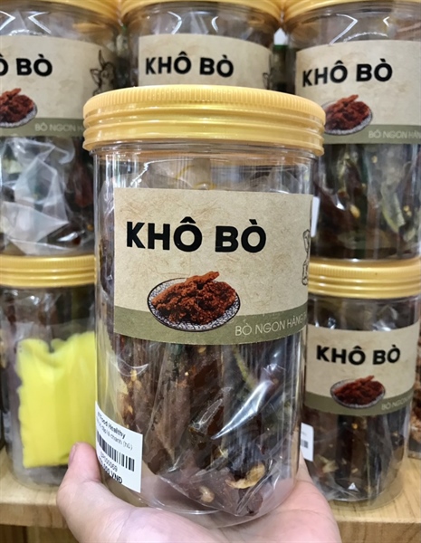 Khô bò đập lá chanh