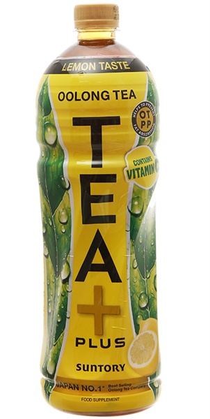 Tea+ Trà Ô Long Chanh Chai nhựa 1000ml