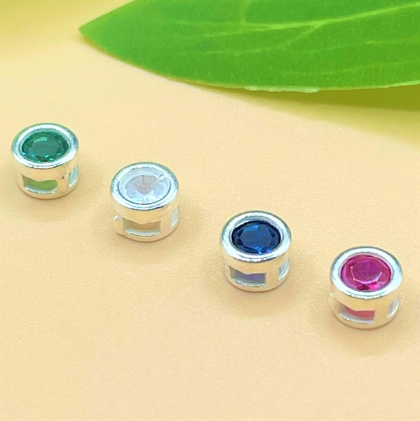 Nối tròn đính đá - Trắng CB960-1