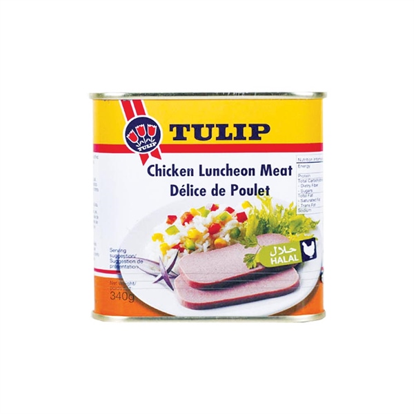 (Đan Mạch)👉 Thịt gà hộp Chicken Luncheon Meat Tulip 👉 340g
