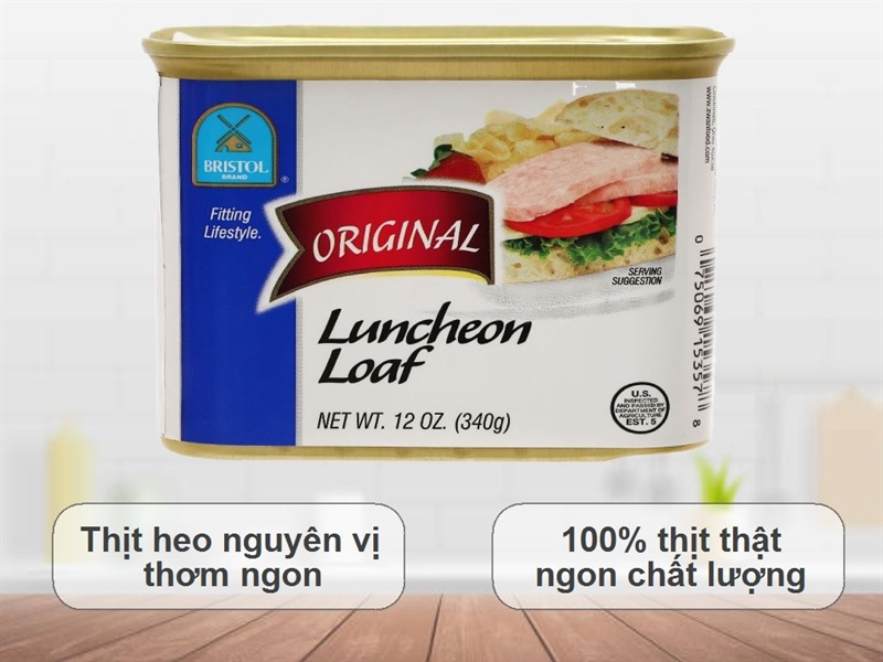 (Mỹ) 👉 Thịt heo nguyên vị Bristol 👉 340g