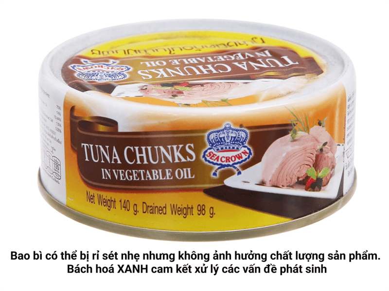 (Thái Lan ) 👉 Cá ngừ ngâm dầu thực vật Sea Crown 👉 140g