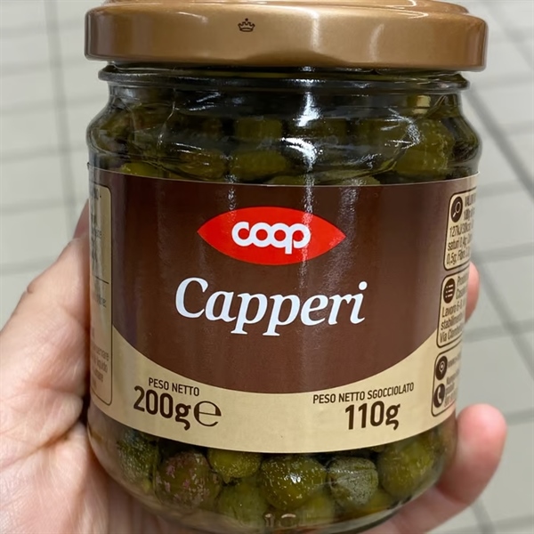 (Ý)👉Nụ bạch hoa ngâm giấm Capperi của COOP 👉 110/200g