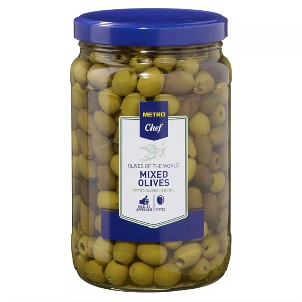 (Ý)👉 O liu không hạt mixed olives Metro Chef 👉 1650g