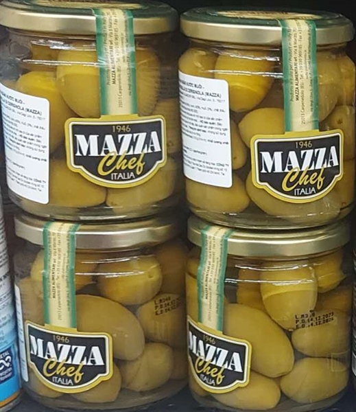 (Ý)👉 Quả ô liu xanh ngâm muối MAZZA 👉 314g