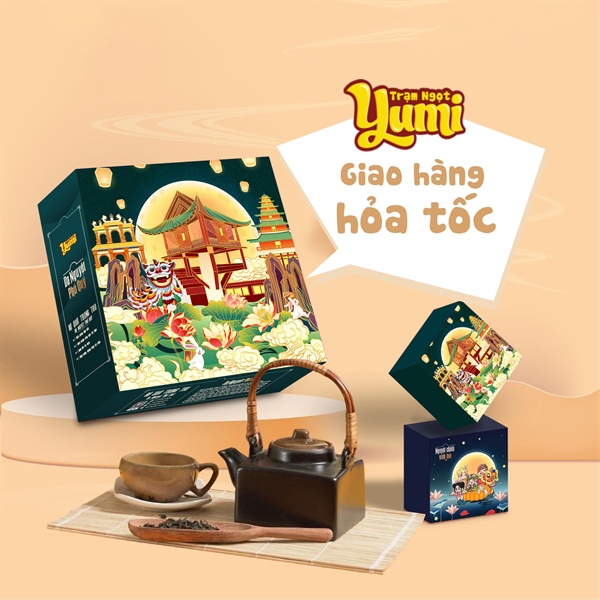 Hộp 4 bánh Trung thu Dạ Nguyệt Phú Quý