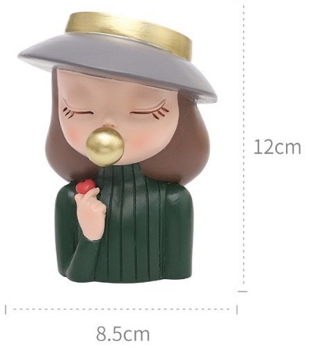 CHẬU CÔ GÁI THẢ TIM NHỎ ( 12CM X 8,5CM)