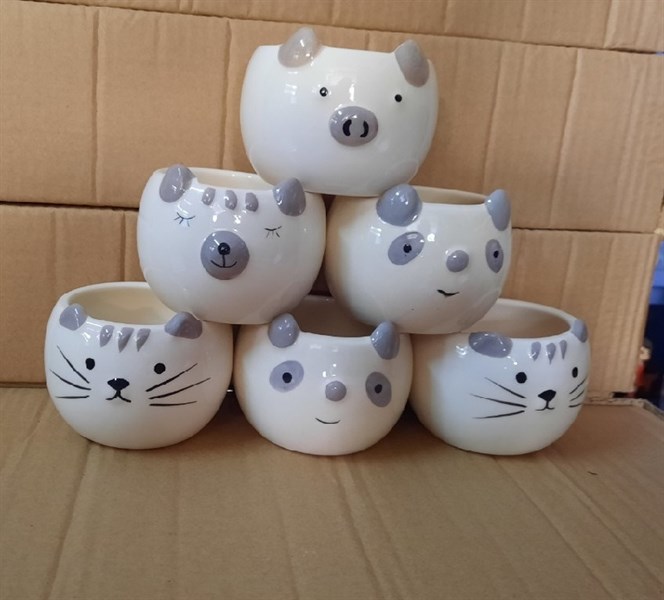 CHẬU MEN ĐỘNG VẬT( THÙNG 144)