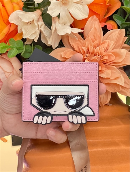 VÍ KARL MINI HỒNG đựng thẻ - 10x8cm - 48