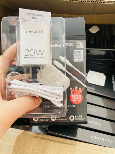 Bộ Sạc Nhanh Pisen 20w - Iphone