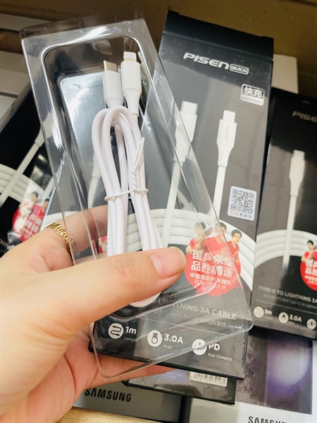 Cáp Sạc Nhanh 20w Pisen Type C - Iphone